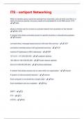 ITS - certiport Networking Questions And Answers Rated 100&percnt; Correct&excl;&excl;