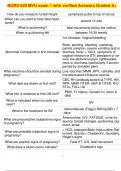 NURS 629 MVU exam 1 with verified Answers Graded A&plus;