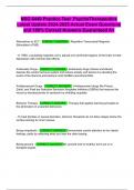 NSG 6440 Practice Test  PsychoTherapeutics Latest Update 2024-2025 Actual Exam Questions and 100&percnt; Correct Answers Guaranteed A&plus;