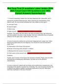 Med Surg Final GI questions Latest Update 2024-2025 Actual Exam 550 Questions and 100&percnt; Correct Answers Guaranteed A&plus;
