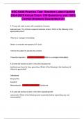 NSG 6440 Practice Test  Random Latest Update 2024-2025 Actual Exam 150 Questions and 100&percnt; Correct Answers Guaranteed A&plus;