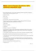 MN551 Unit 6 Practice Questions 100&percnt; VERIFIED ANSWERS 2024&period;
