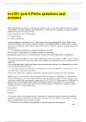 mn 551 quiz 6 Patho questions and answers &period;