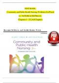 TEST BANK - Community and Public Health Nursing&colon; Evidence for Practice&comma; 3rd Edition &lpar;DeMarco&rpar;&comma;  Chapters 1 - 25 &vert; All Chapters