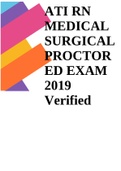 ATI RN MEDICAL SURGICAL PROCTORED EXAM 2019 Verified