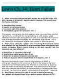 Chapter 34&colon; Heart Failure Lewis&colon; Medical-Surgical Nursing&comma; 10th Edition