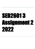 SED2601 Assignment 2 2022 