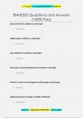 BNHE502 Questions and Answers &lpar;100&percnt; Pass&rpar;