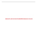 HESI RN ADVANCED PATHOPHYSIOLOGY EXAM - QUESTIONS AND ANSWERS