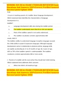 NURSING 325 HCAL EXAM 3 TODDLER REVIEWER Exam Questions And Answers 100&percnt;Correct&sol;Verified Assured Success Latest Update 2022