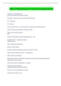 NHA Phlebotomy Practice Examination Latest Update With Complete Top Solution&period; Download&period;