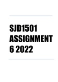 SJD1501 ASSIGNMENT 6 2022