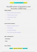 Nurs300 exam 3 Questions and  Answers &lpar;100&percnt; Pass