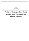 Pediatric Nursing A Case-Based Approach 1st Edition Tagher KnappTest Bank
