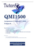 QMI1500 Assignment 3 Semester 2 2022