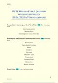 FLETC WRITTEN EXAM 1 QUESTIONS AND ANSWERS UPDATED &lpar;2024&sol;2025&rpar; &lpar;VERIFIED ANSWERS&rpar;