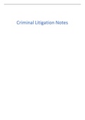LPC Criminal Litigation Notes (DISTINCTION) 2022