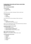 Fundamentals of Accounting and Finance 1 - Management Accounting Lecture Notes