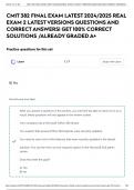 CMIT 382 FINAL EXAM LATEST 2024&sol;2025 REAL EXAM 2 LATEST VERSIONS QUESTIONS AND CORRECT ANSWERS&vert; GET 100&percnt; CORRECT SOLUTIONS &sol;ALREADY GRADED A&plus;