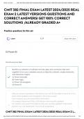 CMIT 382 FINAL EXAM LATEST 2024&sol;2025 REAL EXAM 2 LATEST VERSIONS QUESTIONS AND CORRECT ANSWERS&vert; GET 100&percnt; CORRECT SOLUTIONS &sol;ALREADY GRADED A&plus;