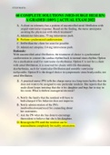 60 COMPLETE SOLUTIONS &lpar;MED-SURGE HESI RN&rpar; A GRADED &lpar;100&percnt; &vert; ACTUAL EXAM 2022