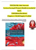  TEST BANK - Olds' Maternal-Newborn Nursing & Women's Health Across the Lifespan&comma;  11th Edition &lpar;Davidson&rpar;&comma; 
