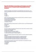 Regis NU 650 Midterm Actual Exam with Questions and 100&percnt; Correct Answers Completed &lpar;Best Studying Material&rpar; 200&plus; Questions