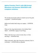 Aptive Practice Test 2 with 288 Actual Questions and Answer 2024&sol;2025 with complete solutions