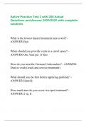 Aptive Practice Test 2 with 288 Actual Questions and Answer 2024&sol;2025 with complete solutions
