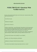 NURS 2700 EXAM 1 Questions With Verified Answers&period;
