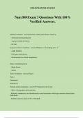 Nurs300 Exam 3 Questions With 100&percnt; Verified Answers&period;