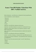 Exam 1 Nurs300 Module 3 Questions With 100&percnt; Verified Answers&period;