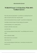 NURS319 Exam 3&colon; GI Questions With 100&percnt; Verified Answers