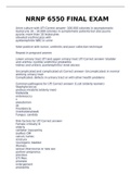 NRNP 6550 FINAL EXAM QUESTIONS AND ANSWERS &lpar;LATEST UPDATE&rpar; GRADED A
