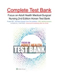 Focus on Adult Health Medical-Surgical Nursing 2nd Edition Honan Test Bank