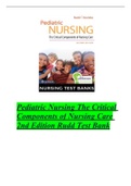Test Bank for Pediatric Nursing The Critical Components of Nursing Care 2nd Edition