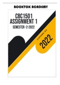 CBC1501 ASSIGNMENT 1 SEMESTER 2-2022 (100%)