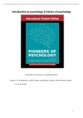 Intr. and history of psychology