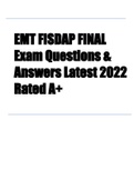 EMT FISDAP READINESS  FINAL Exam Questions & Answers Latest 2023 Rated A+