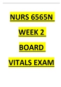 Nurs&lowbar;6565N&lowbar;Week&lowbar;2&lowbar; BOARD VITALS EXAM Quiz Answered