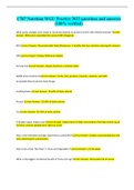 C787 Nutrition WGU Practice 2022 questions and answers &lpar;100&percnt; verified&rpar;