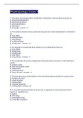 Pharmacology Exam 1 Questions And Answers 2022
