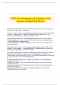 C365 Pre-Assessment Questions And Answers Latest Top Score&period;