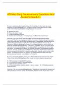    ATI Med-Surg Neurosensory Questions And Answers Rated A&plus;&period;
