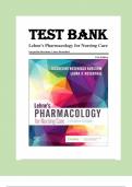 Test Bank for Lehne's Pharmacology for Nursing Care&comma; 11th Edition by Jacqueline Burchum&comma; Laura Rosenthal &lpar;Complete 112 Chapters&rpar;