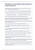Electrolysis & Laser Midterm Exam Questions & Answers&lpar;Grade A&plus;&rpar;