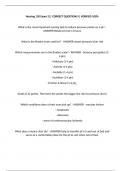 Nursing 130 Exam 2&vert;&vert; CORRECT QUESTIONS&vert;&vert; VERIFIED 100&percnt;