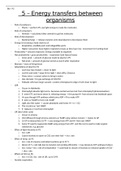 AQA A-Level Biology Paper 2 Summary notes