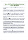 Nurs 250 Final Exam Questions and Correct Answers