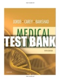 Medical Genetics 5th Edition Jorde Test Bank